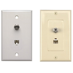 Combination - Coax/Phone Wallplates