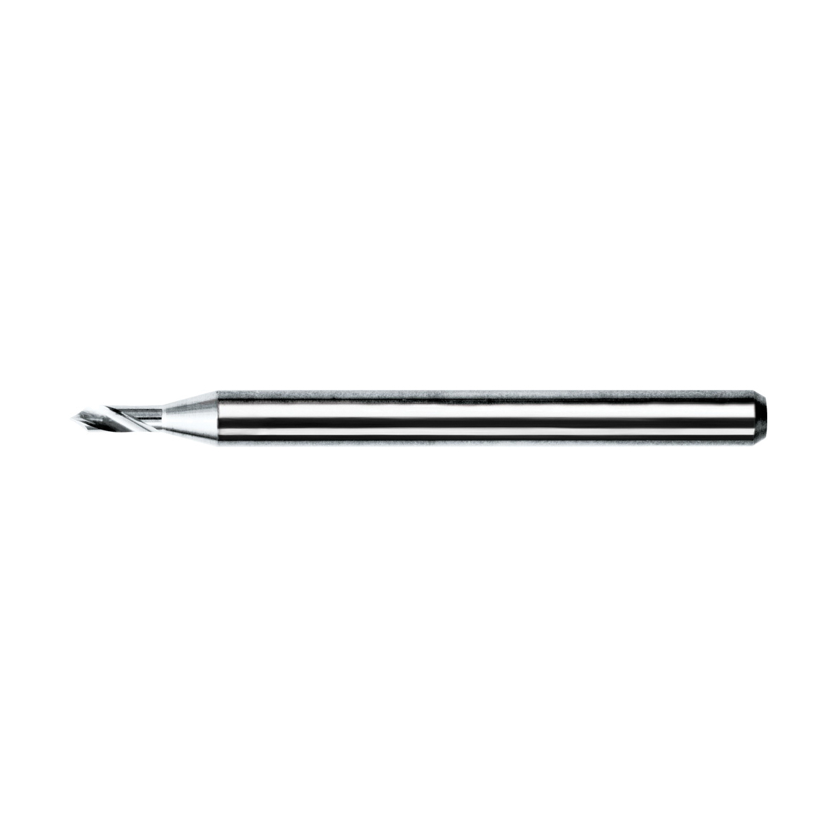 KYOCERA 105-0100.150 Series 105 Micro Drill Bit Carbide 1-1/2 Length 2 Flutes 118° Cutting Angle 0.1500 Cutting Length 1/8 Shank Diameter Uncoated 0.0100 Cutting Diameter