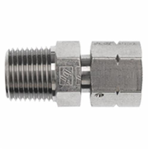 Instrumentation Straight Adapter 3/4 in Instrumentation x 3/4 in Male Pipe Brennan Stainless Steel 5 Units 